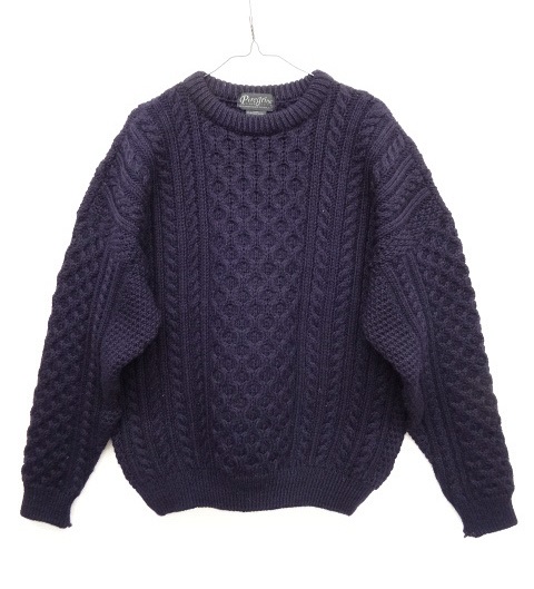 画像: PEREGRINE クルーネック アランセーター イギリス製 (USED) 「Knit」 入荷しました。