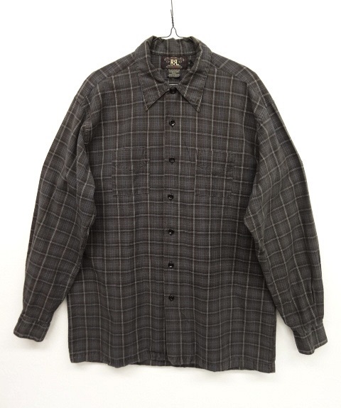 画像: 90'S RRL 初期 黒タグ ボックスシャツ (VINTAGE) 「L/S Shirt」 入荷しました。