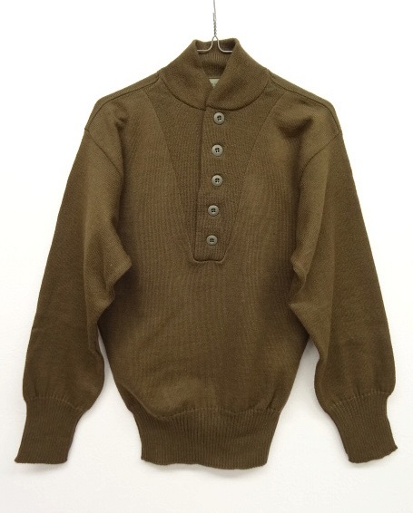 画像: 80'S アメリカ軍 US ARMY 5ボタン ジープセーター (DEADSTOCK) 「Knit」 入荷しました。