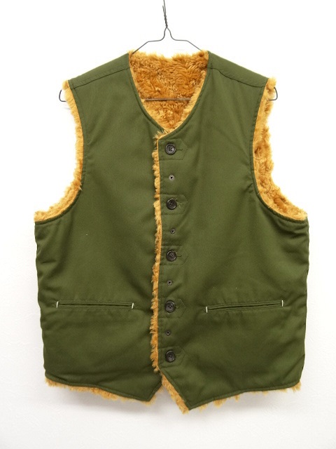 画像: Engineered Garments リバーシブル コットン/ボアベスト USA製 (USED) 「No Sleeve」 入荷しました。
