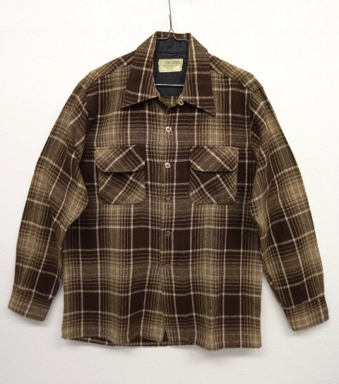 画像: 70'S MONTGOMERY WARD ウール オープンカラーシャツ (VINTAGE) 「L/S Shirt」 入荷しました。