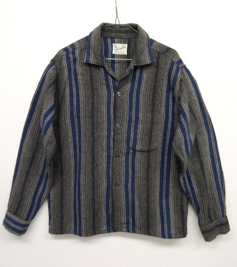 画像: 50'S HAMPTON ウール オープンカラーシャツ (VINTAGE) 「L/S Shirt」 入荷しました。
