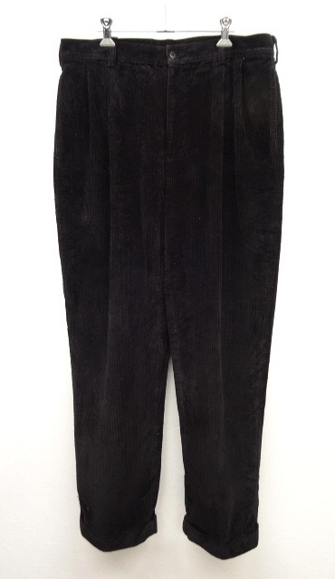 画像: 90'S JOS.A.BANK ツープリーツ 太畝 コーデュロイパンツ (USED) 「Bottoms」 入荷しました。