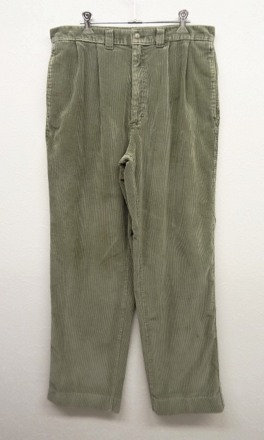 画像: 90'S ORVIS ツープリーツ 太畝 コーデュロイパンツ (USED) 「Bottoms」 入荷しました。