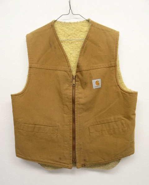 画像: 80'S CARHARTT 裏ボア入り ダックベスト USA製 (VINTAGE) 「No Sleeve」 入荷しました。