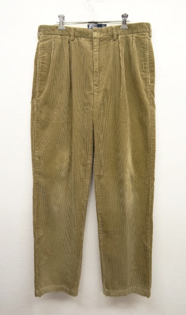 画像: 90'S RALPH LAUREN ツープリーツ 太畝 コーデュロイパンツ (USED) 「Bottoms」 入荷しました。