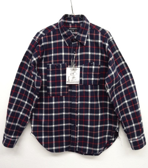 画像: Engineered Garments "WORK SHIRT" ネイビーチェック USA製 (NEW) 「L/S Shirt」 入荷しました。