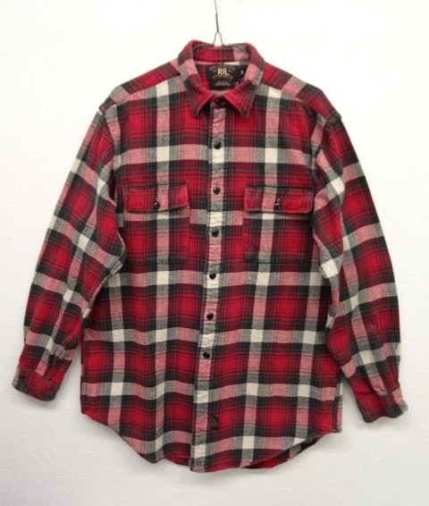 画像: 90'S RRL 初期 三ツ星タグ フランネル 長袖シャツ (VINTAGE) 「L/S Shirt」 入荷しました。