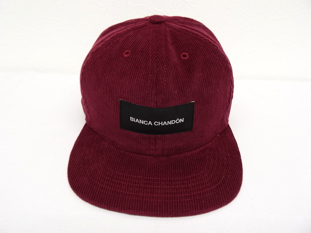 画像: BIANCA CHANDON コーデュロイ ロゴキャップ BURGUNDY USA製 (NEW) 「Cap」 入荷しました。