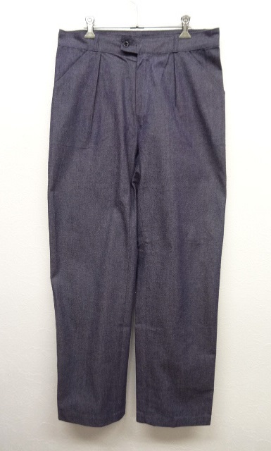 画像: イタリア軍 プリーツ入り デニムパンツ (DEADSTOCK) 「Bottoms」 入荷しました。