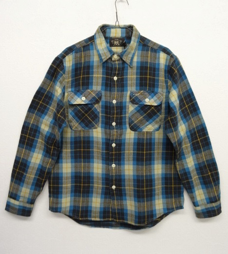 画像: RRL ワークシャツ ブルーチェック (NEW) 「L/S Shirt」 入荷しました