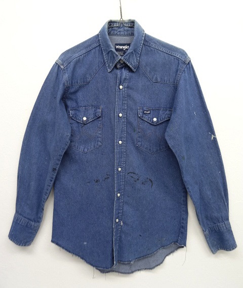 画像: 80'S WRANGLER 27MW 長袖 デニムシャツ USA製 (VINTAGE) 「L/S Shirt」 入荷しました。
