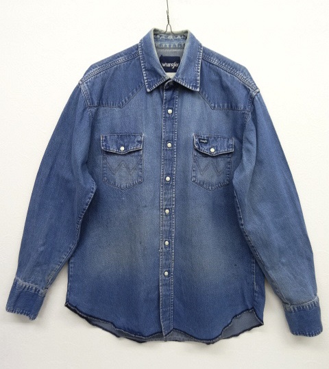 画像: 90'S WRANGLER 27MW 長袖 デニムシャツ USA製 (VINTAGE) 「L/S Shirt」 入荷しました。