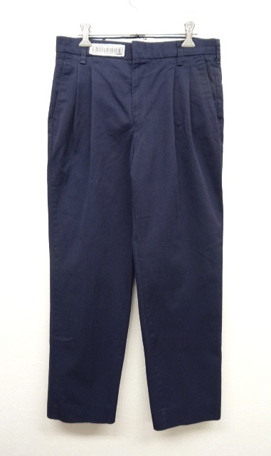 画像: RED KAP ツープリーツ ワークパンツ NAVY W30 (USED) 「Bottoms」 入荷しました。