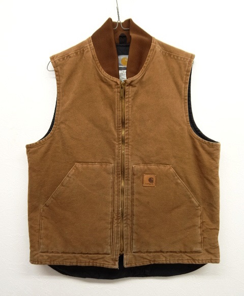 画像: 90'S CARHARTT 裏地キルティング ダックベスト ブラウン (VINTAGE) 「No Sleeve」 入荷しました。
