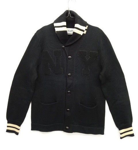 画像: RUGBY NYアップリケ コットンニット カーディガン DK NAVY (DEADSTOCK) 「Cardigan」 入荷しました。