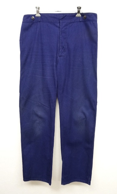 画像: ユーロヴィンテージ HBT ワークパンツ BLUE (VINTAGE) 「Bottoms」 入荷しました。