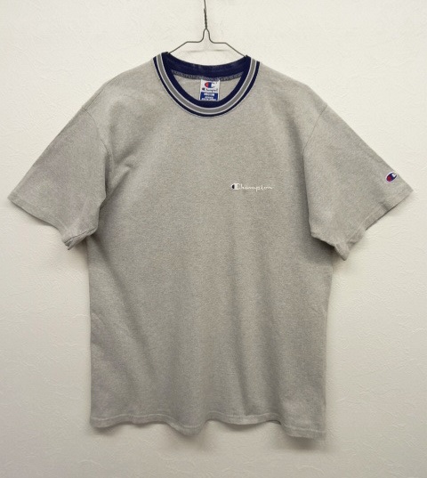 画像: 90'S CHAMPION スクリプトロゴ リブライン入り Tシャツ USA製 (VINTAGE) 「T-Shirt」 入荷しました。