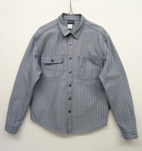 画像: PATAGONIA メタルボタン ヘリンボーン ワークシャツ (USED) 「L/S Shirt」 入荷しました。