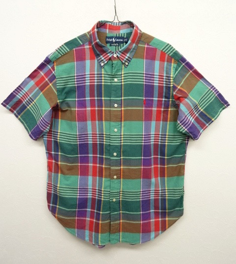 画像: 90'S RALPH LAUREN 半袖 ボタンダウンシャツ チェック柄 (VINTAGE) 「S/S Shirt」 入荷しました。