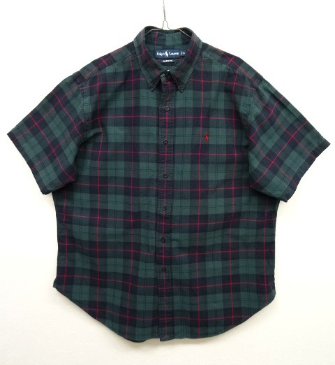 画像: 90'S RALPH LAUREN 半袖 ボタンダウンシャツ チェック柄 (VINTAGE) 「S/S Shirt」 入荷しました。