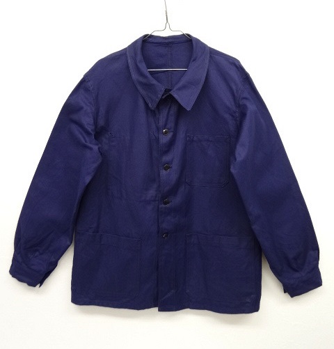 画像: フレンチ ワーク カバーオール ジャケット ダークブルー (VINTAGE) 「Jacket」 入荷しました。