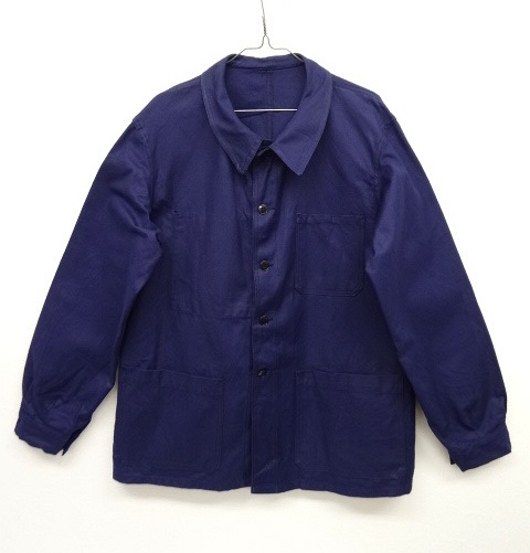 画像: フレンチ ワーク カバーオール ジャケット ダークブルー (VINTAGE) 「Jacket」 入荷しました。