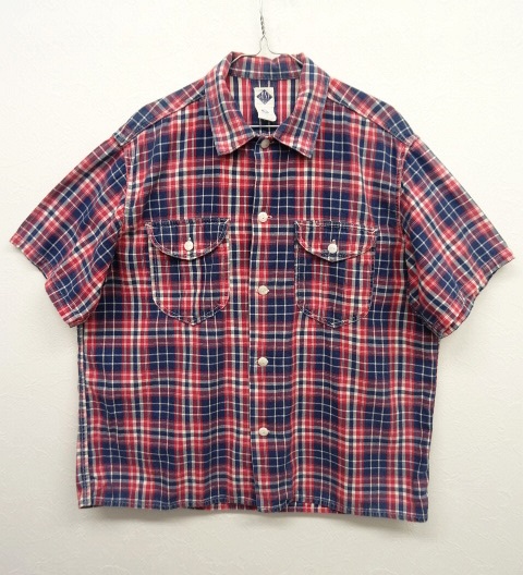 画像: POST OVERALLS 半袖 ボックスシャツ チェック柄 (USED) 「S/S Shirt」 入荷しました。