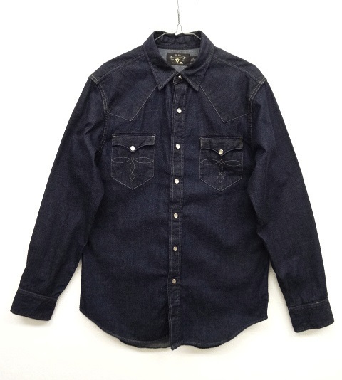 画像: RRL トップコンチョボタン デニム ウエスタンシャツ インディゴ (NEW) 「L/S Shirt」 入荷しました。