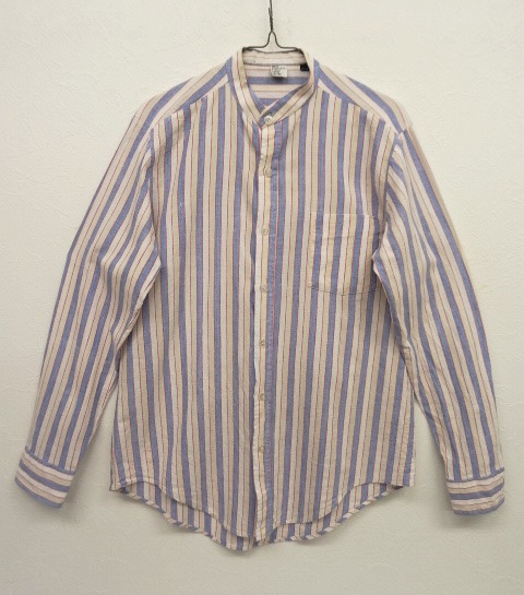 画像: フレンチワーク バンドカラー ストライプシャツ (VINTAGE) 「L/S Shirt」 入荷しました。