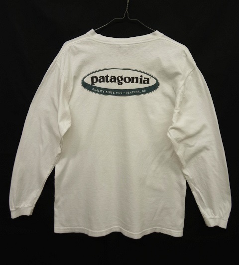 画像: 90'S PATAGONIA バックプリント ロゴ 黒タグ 長袖Tシャツ USA製 (USED) 「T-Shirt」 入荷しました。