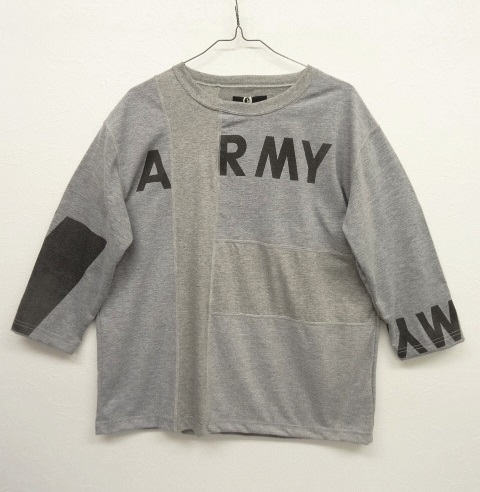 画像: ink "PUZZLE OF ARMY" ARMY Tシャツ リメイク 七分袖Tシャツ (NEW) 「T-Shirt」 入荷しました。