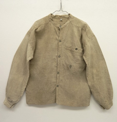 画像: 30'S フランス軍 1895 メタルボタン リネンシャツ (VINTAGE) 「L/S Shirt」 入荷しました。