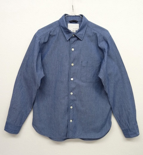 画像: nanamica インディゴ染め シャンブレー 長袖シャツ (USED) 「L/S Shirt」 入荷しました。