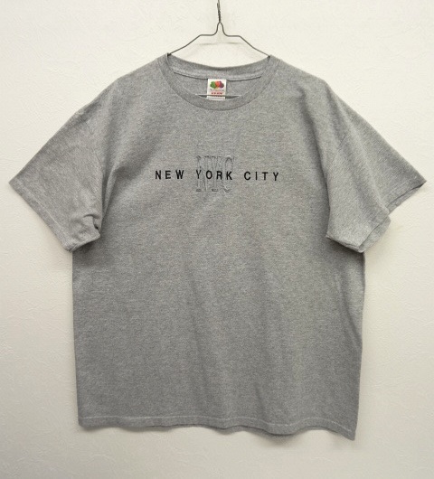 画像: 90'S NEWYORK CITY 刺繍 Tシャツ グレー (USED) 「T-Shirt」 入荷しました。