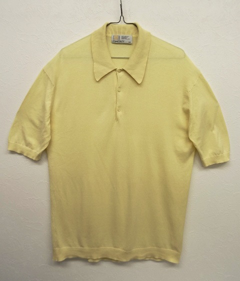 画像: JOHN SMEDLEY 旧タグ 半袖 ポロシャツ イエロー イギリス製 (USED) 「S/S Polo」 入荷しました。