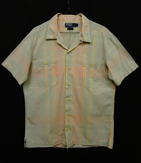 画像: 90'S RALPH LAUREN オープンカラー 半袖シャツ パステルカラーチェック柄 (VINTAGE) 「S/S Shirt」 入荷しました。