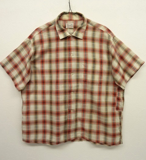 画像: 60'S WASHINGTON DEE CEE 半袖シャツ DAN RIVER社製ファブリック オンブレチェック (VINTAGE) 「S/S Shirt」 入荷しました。