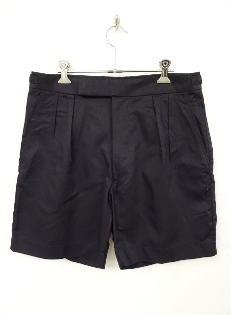 画像: イギリス軍 ROYAL NAVY プリーツ入り ショーツ NAVY (DEADSTOCK) 「Shorts」 入荷しました。