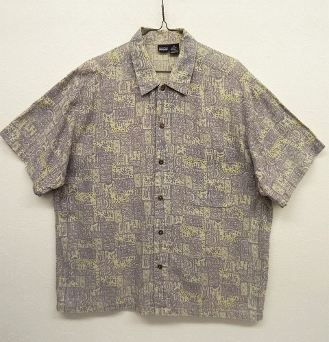 画像: 90'S PATAGONIA 半袖シャツ ライトパープル柄 (VINTAGE) 「S/S Shirt」 入荷しました。