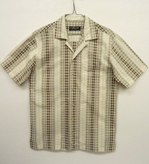 画像: LAVANE NEWYORK 半袖 オープンカラー ボックスシャツ ドット柄 (VINTAGE) 「S/S Shirt」 入荷しました。