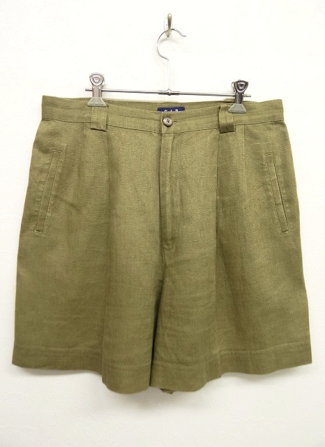 画像: 90'S GAP ツープリーツ リネンショーツ BEIGE (VINTAGE) 「Shorts」 入荷しました。