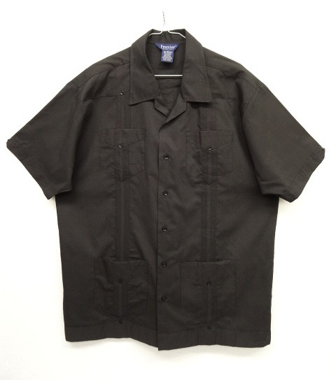 画像: Premier 半袖 キューバシャツ BLACK (VINTAGE) 「S/S Shirt」 入荷しました。