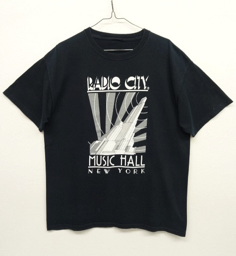 画像: 90'S NEWYORK RADIO CITYプリント Tシャツ ブラック (USED) 「T-Shirt」 入荷しました。