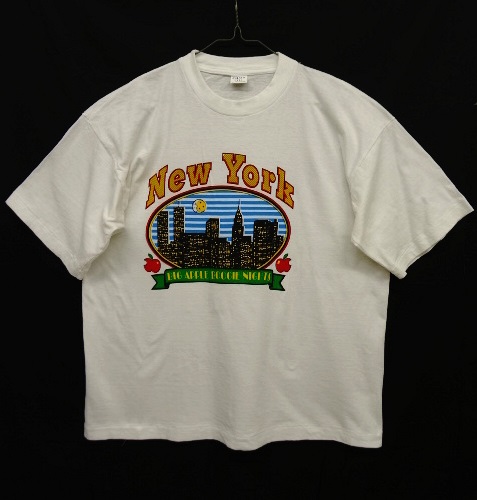 画像: 90'S NEWYORK BIG APPLE BOOGIE NIGHTSプリント Tシャツ ホワイト (USED) 「T-Shirt」 入荷しました。