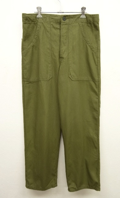 画像: 60'S チェコ軍 HBT ドローコード付き パンツ OLIVE (DEADSTOCK) 「Bottoms」 入荷しました。