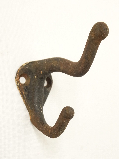 画像: アイアン製 2連 フック ハンガー ブラック (ANTIQUE) 「Antique Goods」 入荷しました。