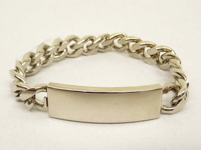画像: IDプレート チェーンブレスレット シルバー (VINTAGE) 「Accessorie」 入荷しました。