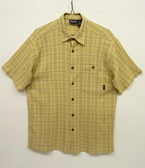 画像: PATAGONIA 半袖シャツ イエローベース チェック柄 (USED) 「S/S Shirt」 入荷しました。