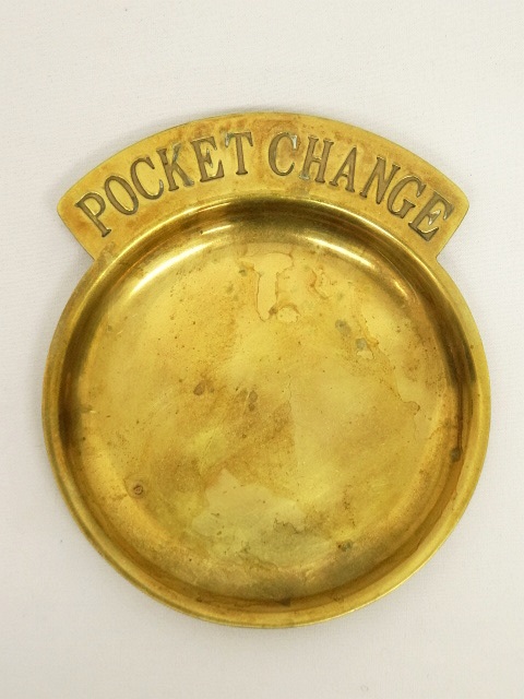 画像: ブラス製 POCKET CHANGE マネートレイ 小物入れ (ANTIQUE) 「Antique Goods」 入荷しました。